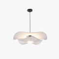 Suspension Pendante Nordique Moderne en Tissu et Métal Blanc