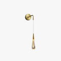 Water Drop Wall Light Black And Gold With Three Colour Settings