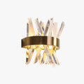 Aurora Geometric Crystal Wall Light in Gold Finish