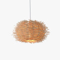 Natural Wood Nest Pendant Light For Cozy Ambience