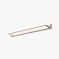 Rectangular Vanity Mirror Wall Mounted Light Silver White Finish