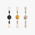 Modern Minimalist Metal Wall Light With Black Silver Gold Finishes