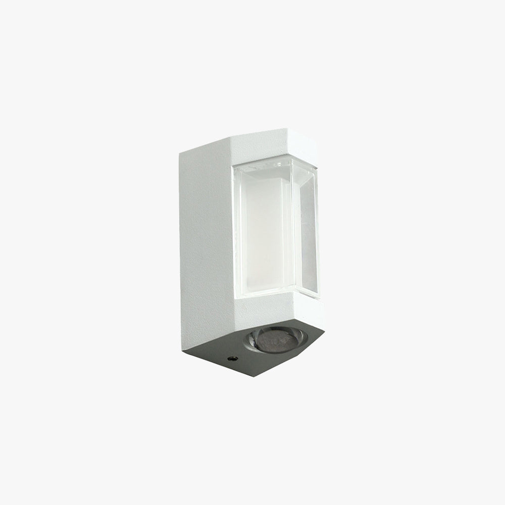 Nordic Dual Head Up And Down Outdoor Wall Light White And Black