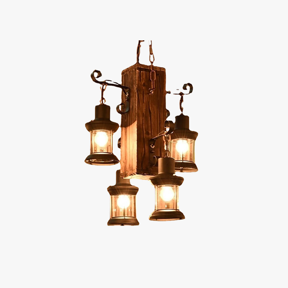 Vintage Wood And Metal Pendant Light For Warm Ambience