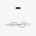 Modern Wave Pendant Light with Ambient Glow