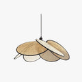 Durable Natural Rattan Pendant Light With Willow Weave