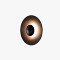 Round Metal Outdoor Wall Light Two Tone Black White IP65