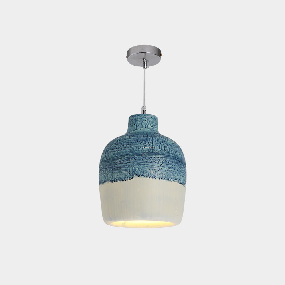 Suspension En Résine Forme Bocal Wabi Sabi, Éclairage Ambiant Doux