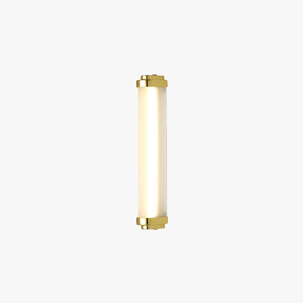 Ray Minimalist Cylindrical Outdoor Wall Light Metal Finish IP65