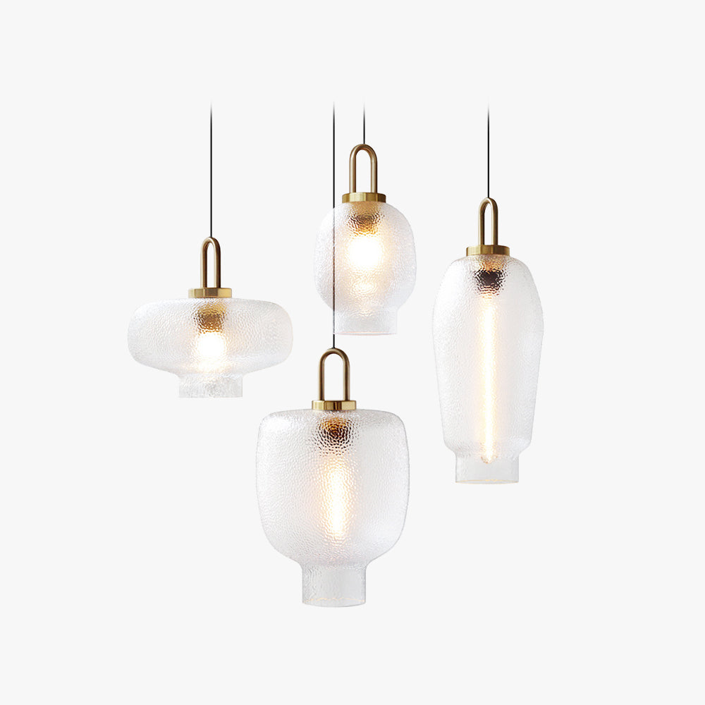 Minimalist Frosted Glass Pendant Light With Ambient Glow