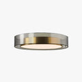 Nordic Round LED Flush Mount Ceiling Light In Gold Copper Finish