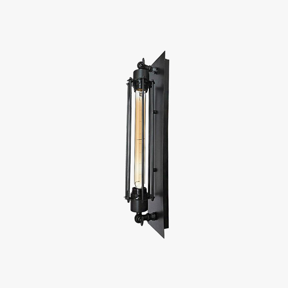Vintage Cylinder Metal Wall Light in Antique Finishes
