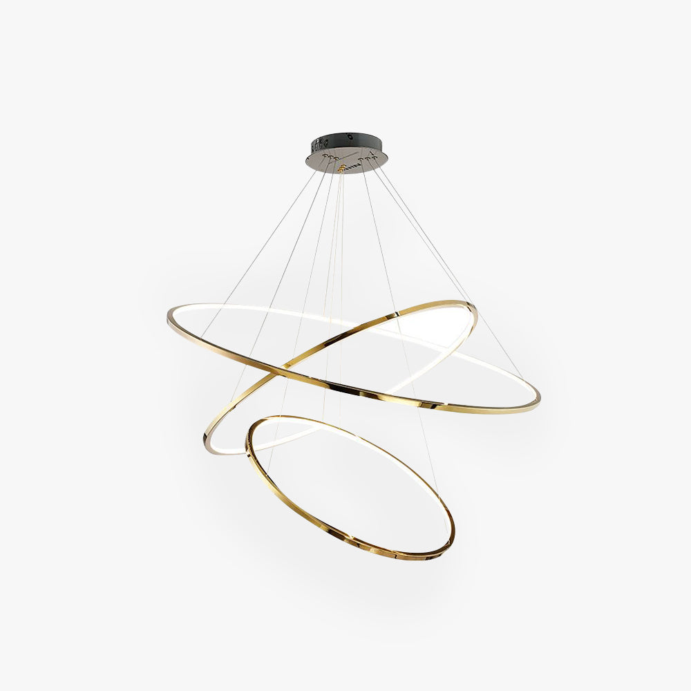 Gold Minimalist Ring Pendant Light For Living Room