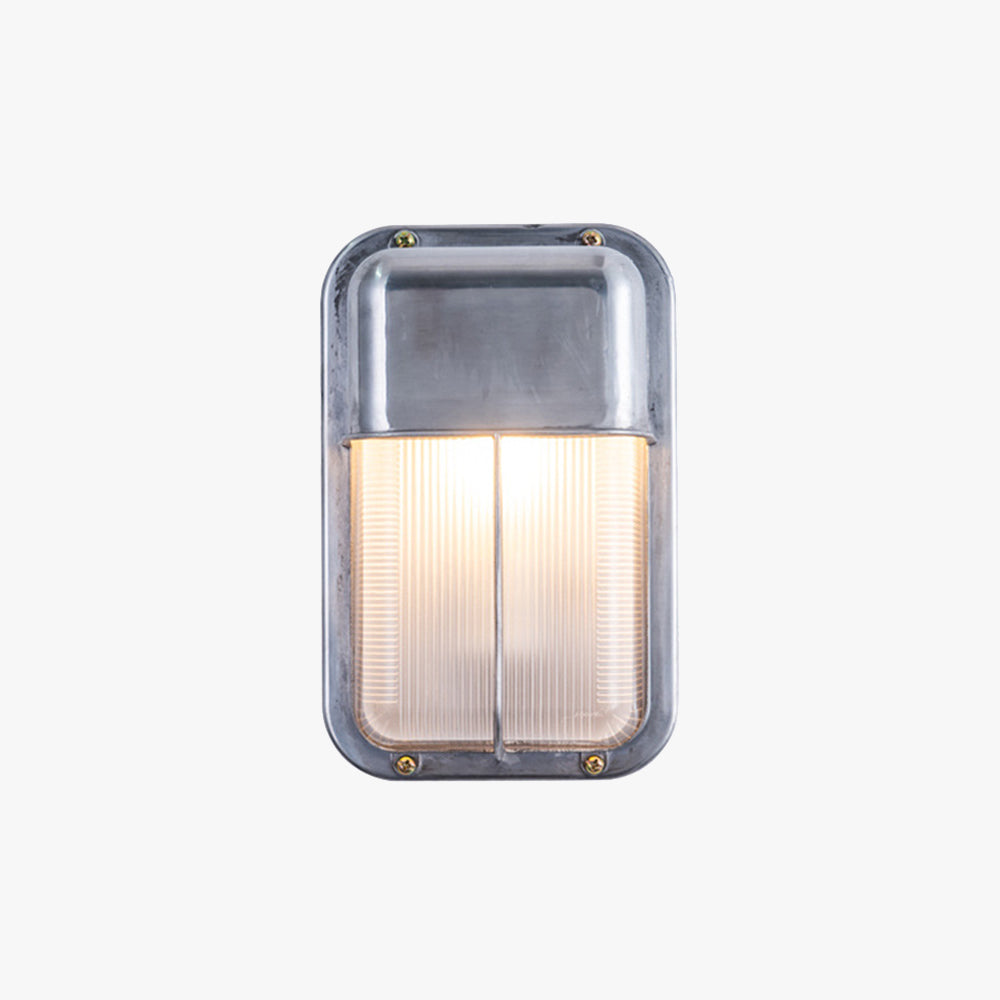 Premium Geometric Outdoor Wall Light With Metal And Glass