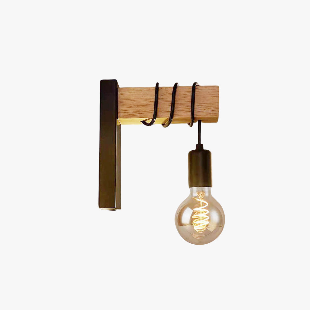 Aurora Industrial Wall Lamp Black And White Metal For Living Room