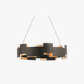 Modern Ring Pendant Lamp Black With Warm Glow