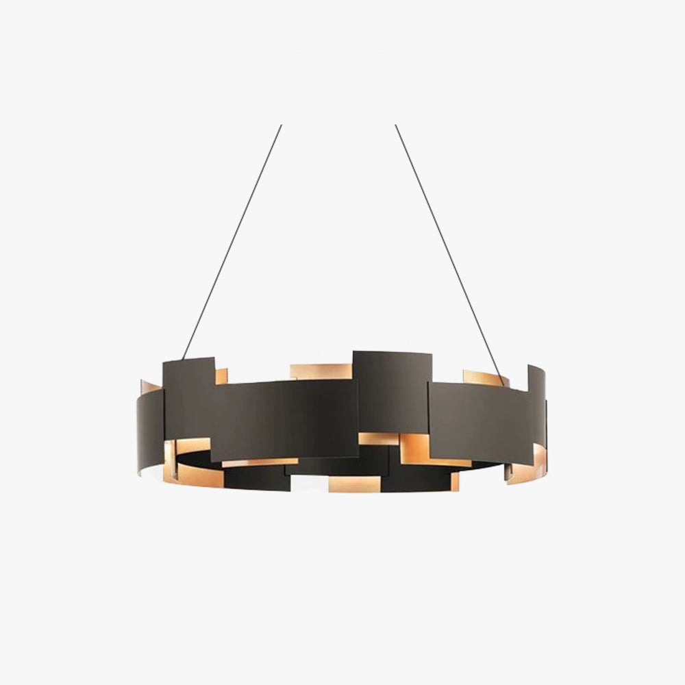 Modern Ring Pendant Lamp Black With Warm Glow
