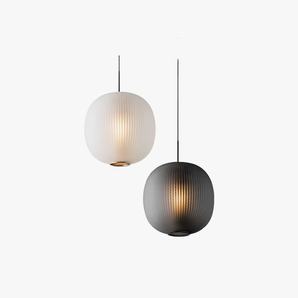 Frosted Glass Cylinder Pendant Light For Warm Ambience