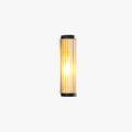 Modern Semi Cylindrical Outdoor Wall Light With Black Metal And Glass