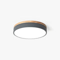 Nordic Round LED Flush Mount Ceiling Light With Wood Finish