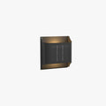 Black Solar Up Down Metal Outdoor Wall Light