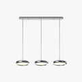 Minimalist Circular Metal Pendant Light With Acrylic Shade