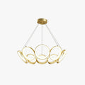 Gold Ring Pendant Light With Warm Glow