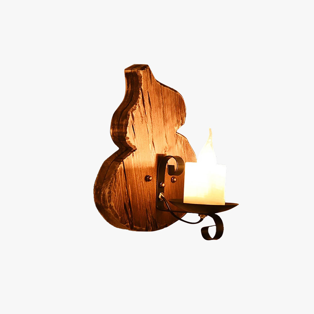 Timberline Fusion Wood And Metal Wall Light Vintage Dining Sconce