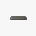 Minimalist Semi Elliptical Outdoor Wall Light Metal And Stone Finish