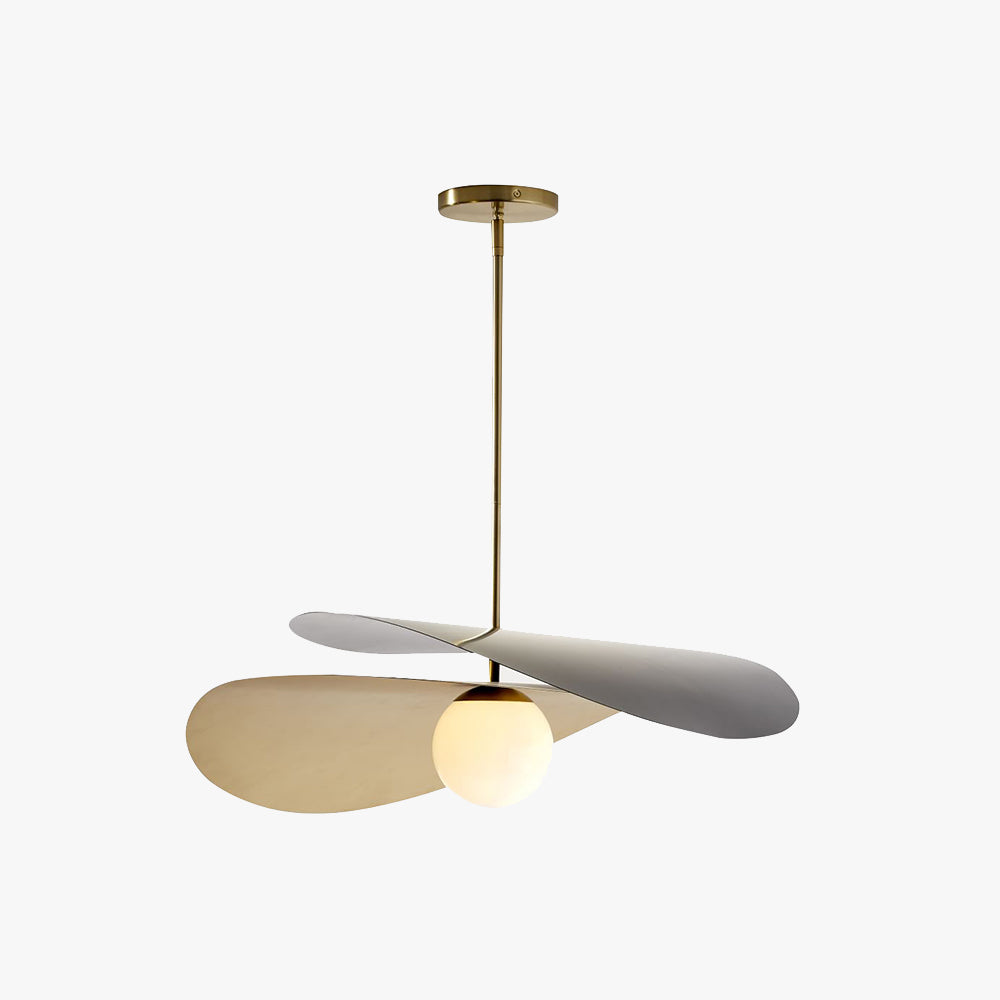 Geometric Metal Pendant Light With Ambient Glow