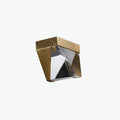 Diamond Crystal Outdoor Wall Light Gold and Black Metal
