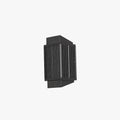 Black Modern Outdoor Wall Light LED Round Rectangular Metal