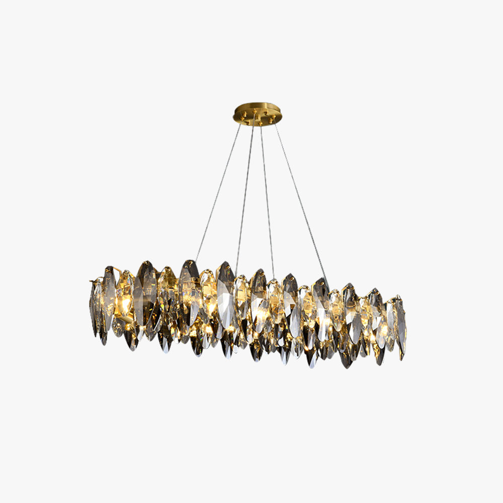 Gold Crystal Pendant Light Delivers Ambient Elegance