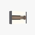Rectangular Rotatable Outdoor Wall Light IP65 Black Metal