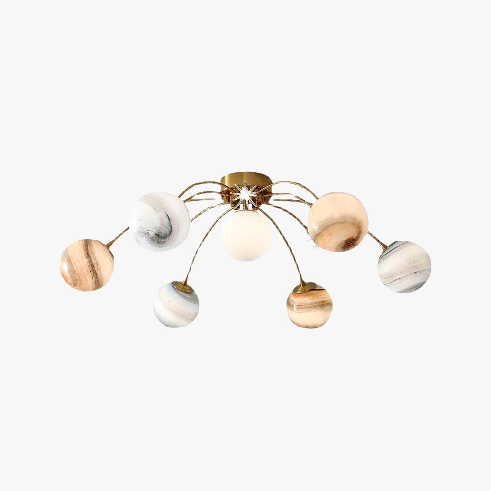 Luma Orbit Modern Flush Mount Ceiling Light For Living Room