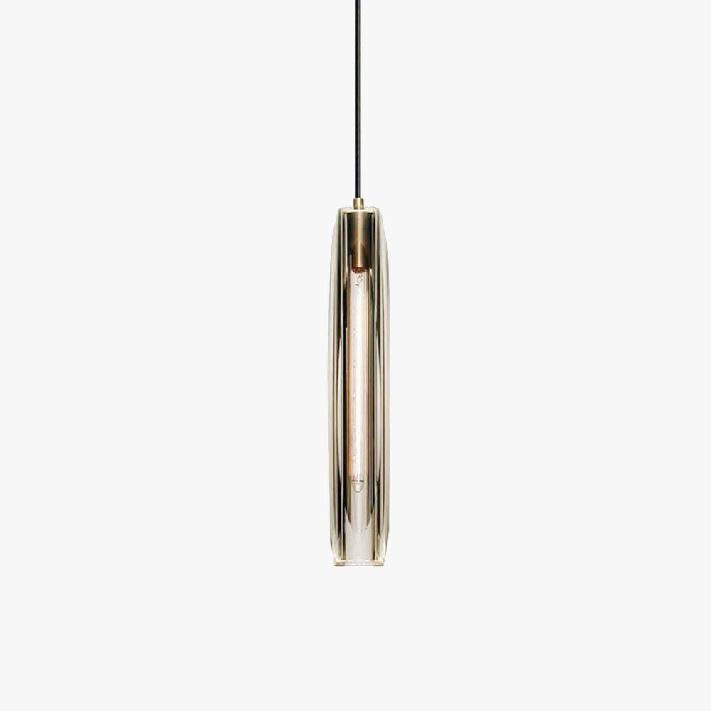 Smoky Glass Pendant Lamp With Warm Ambient Glow