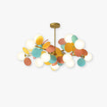 Multicoloured Floral Branch Ceiling Chandelier For Living Room