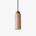 Travertine Pendant Light With Warm Ambient Glow
