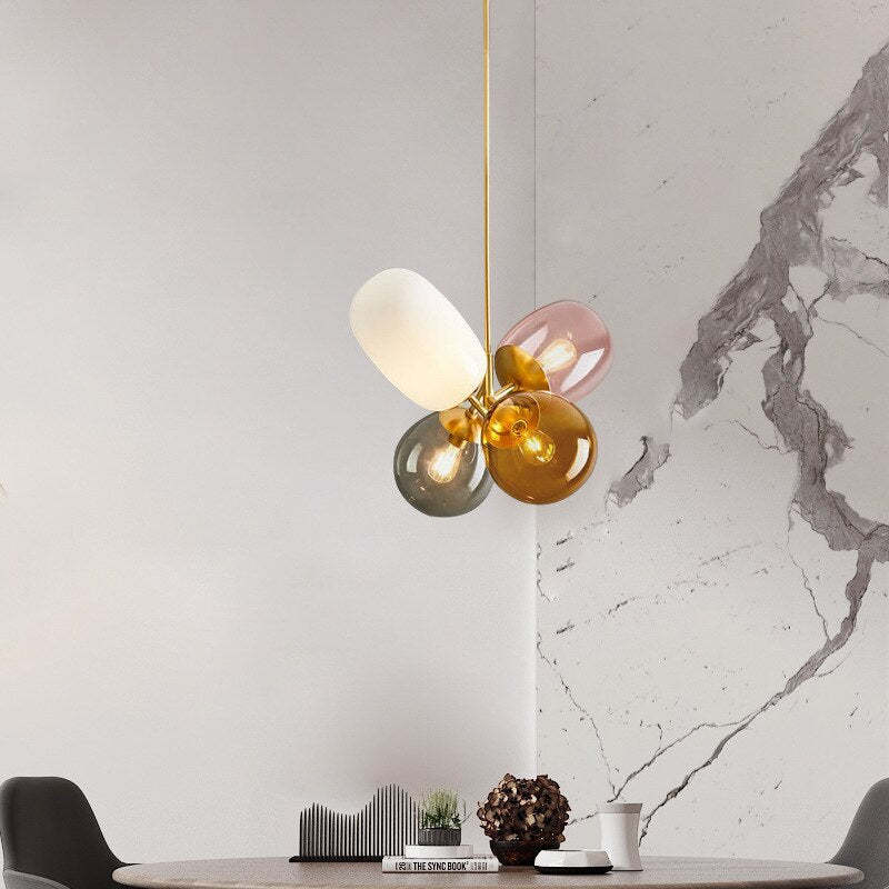 Colorful Glass Balloon Pendant Light For Ambient Mood