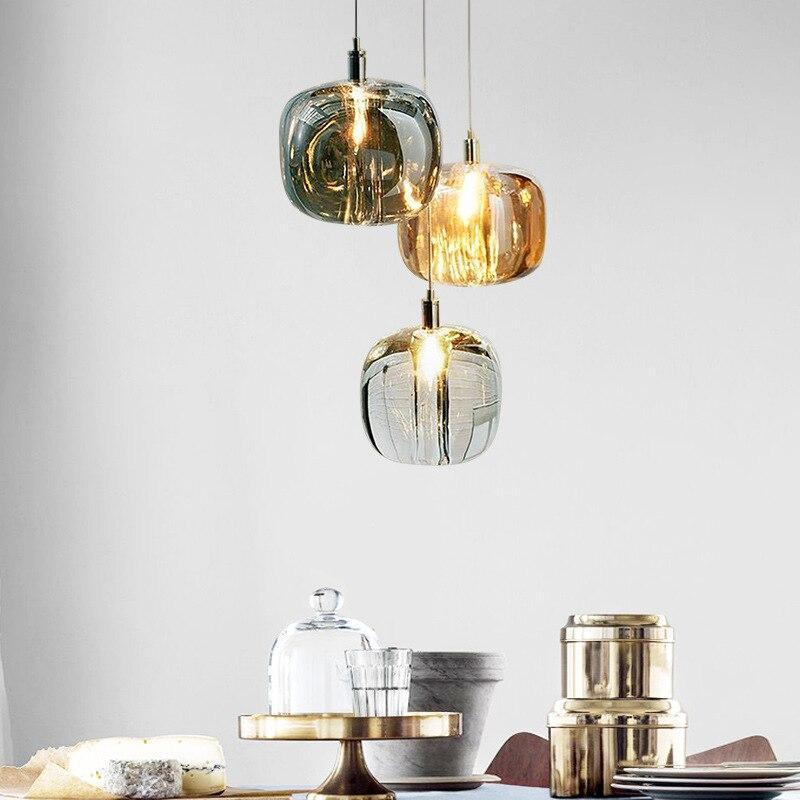 Bubble Glass LED Pendant Light With Warm Glow