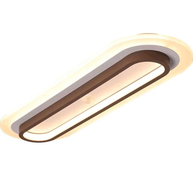 Modern Linear Metal LED Ceiling Light Fixture