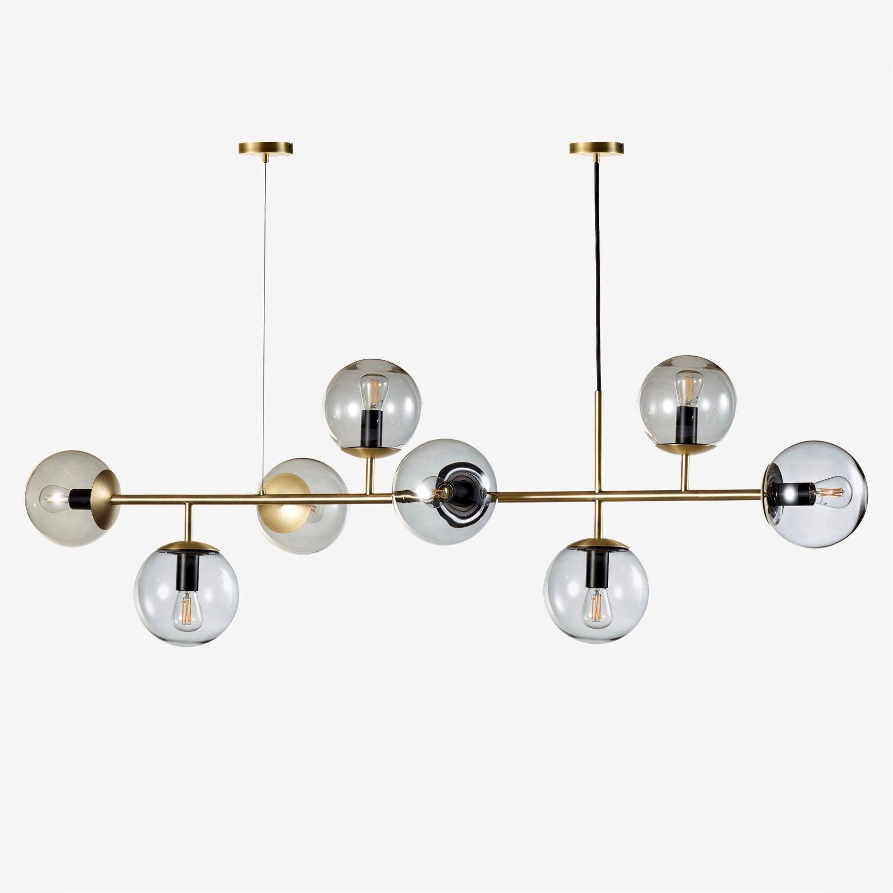 Premium Industrial Linear Glass Bubble Pendant Light