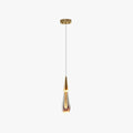 Gold Crystal Pendant Light With Ambient Glow