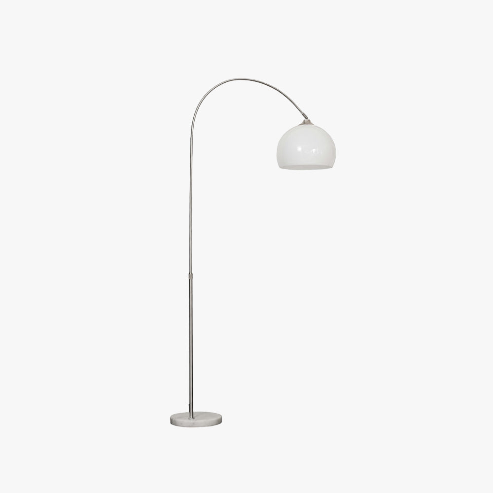 Arc Floor Lamp Tall Modern Orange And White