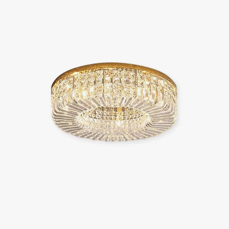 Nova Crystal Flush Mount Ceiling Light With Metal Finish