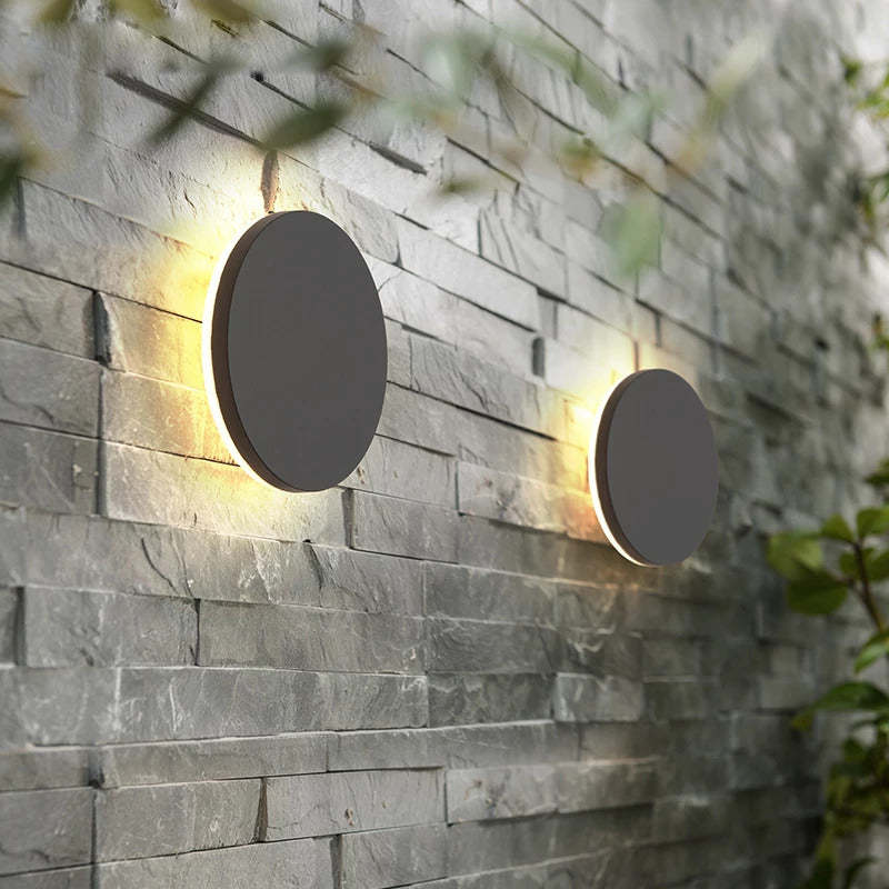 Minimalist Outdoor Wall Light LED Dual Tone Black White IP65