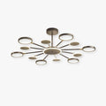 Black Geometric LED Chandelier Dimmable