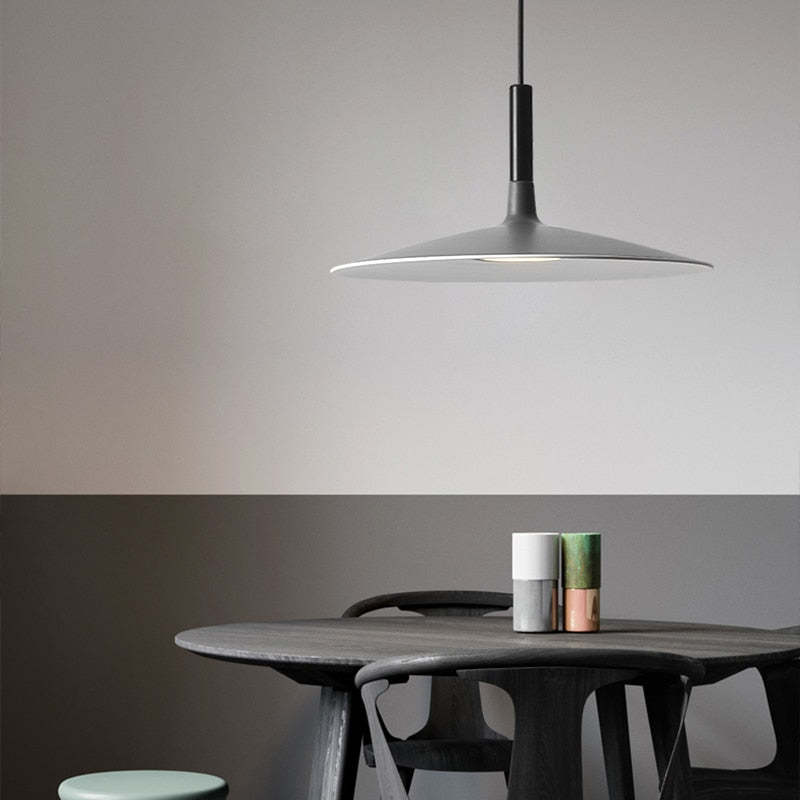 Plate Shape Pendant Light With Warm Ambience