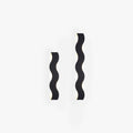 Modern Black And White Wave Wall Light For Living Rooms