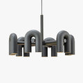 Modern Linear Pendant Light With Three U-Shaped Arms
